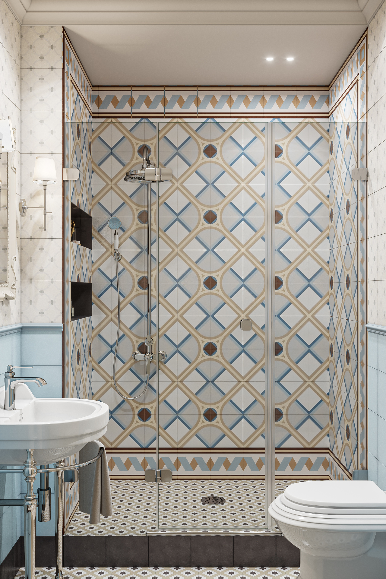 3д визуализация дизайна ванной комнаты